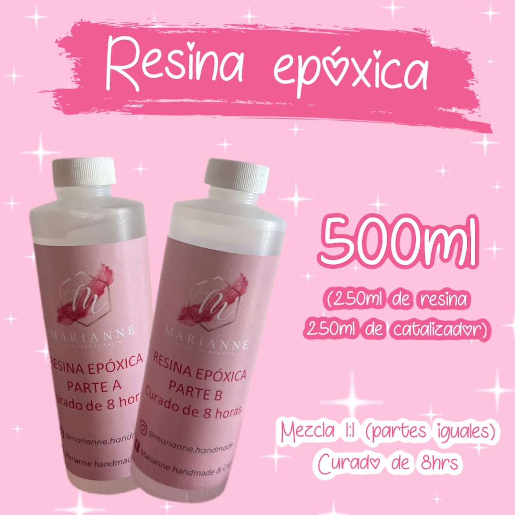 Resina epóxica 500ml (250ml parte A h parte B)