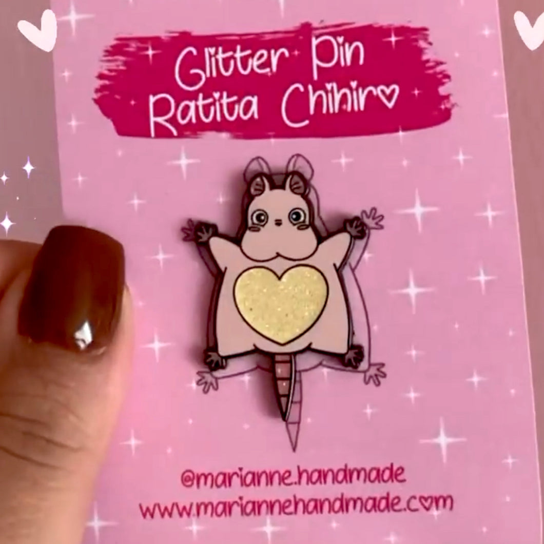 Glitter Pin - Ratita Chihiro