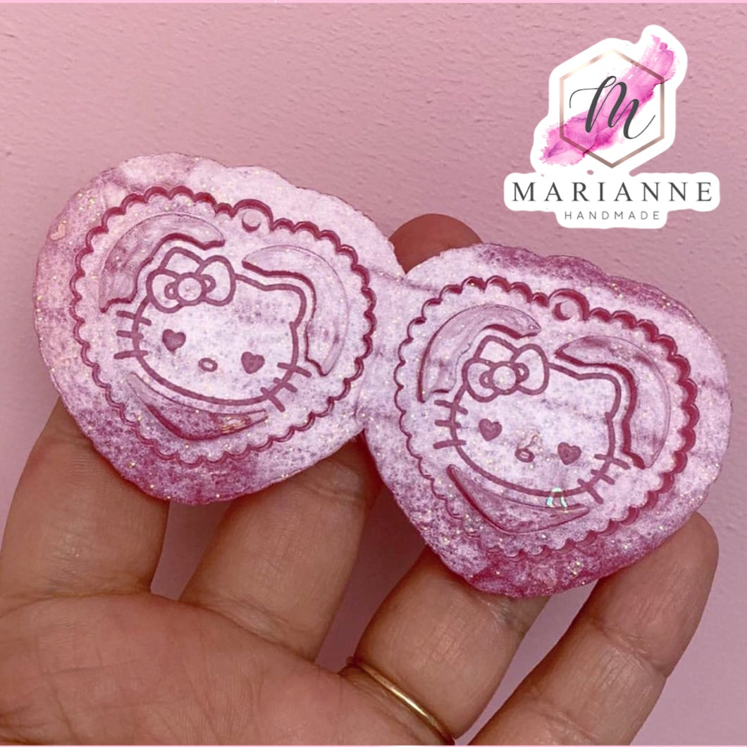 Molde Aretes Hello Kitty - resina epóxica