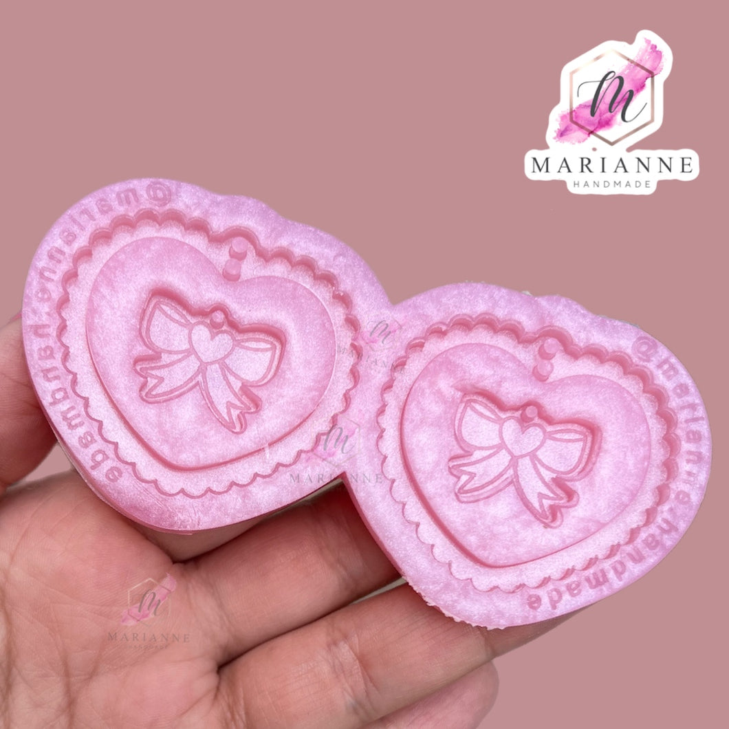 Copia de Molde Aretes corazón Moñito Sailor Moon