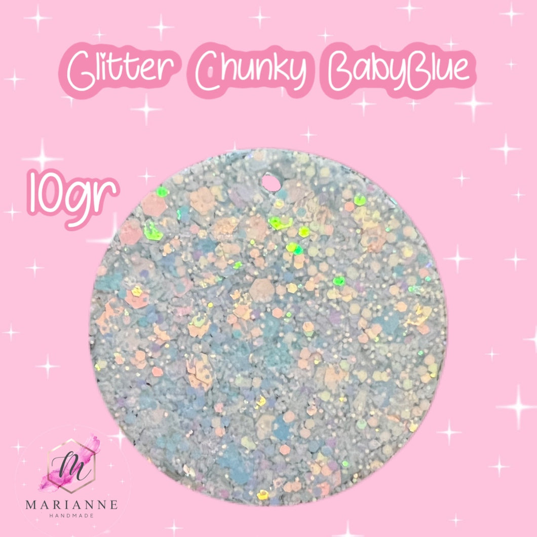 Glitter Chunky BabyBlue